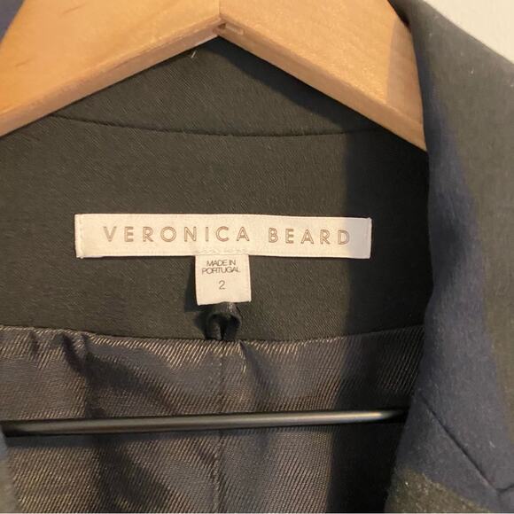 Veronica Beard Blue Gray Striped Dickey Blazer Jacket 2 - Picture 12 of 14